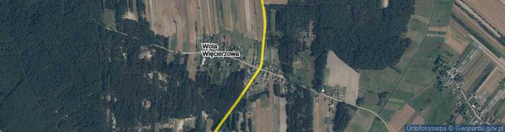 Zdjęcie satelitarne Wola Więcierzowa ul.